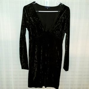 Black Velour/velvety dress